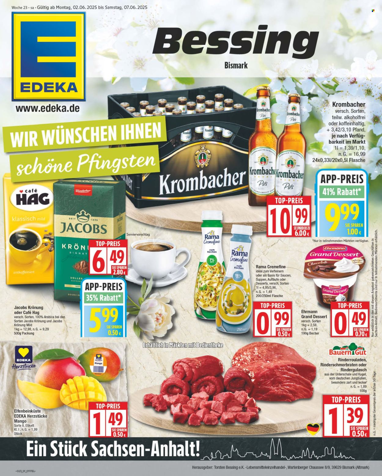 Leták Edeka - 2.6.2025 - 7.6.2025. Strana 1