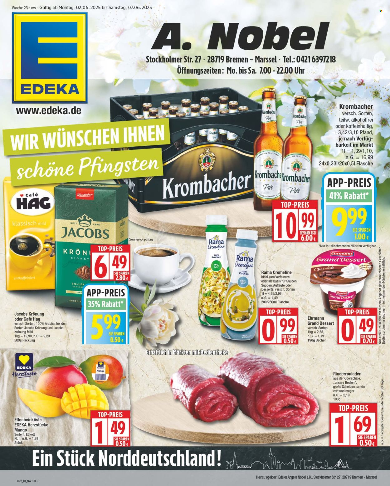 Leták Edeka - 2.6.2025 - 7.6.2025. Strana 1