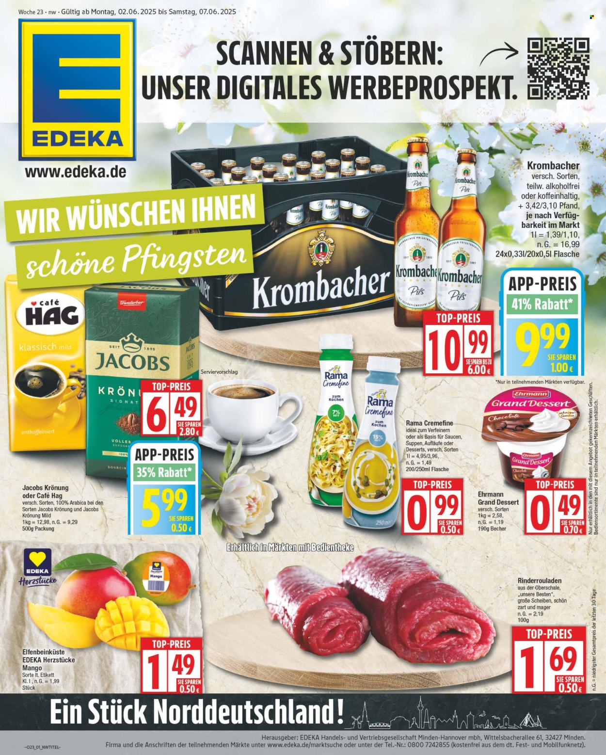 Leták Edeka - 2.6.2025 - 7.6.2025. Strana 1