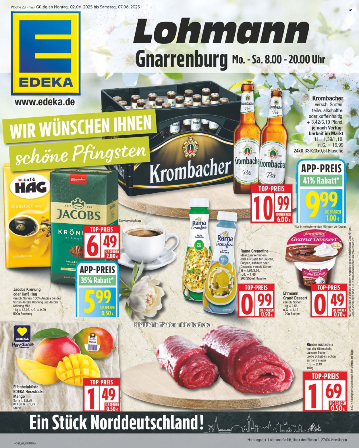 Leták Edeka - 2.6.2025 - 7.6.2025. Strana 1