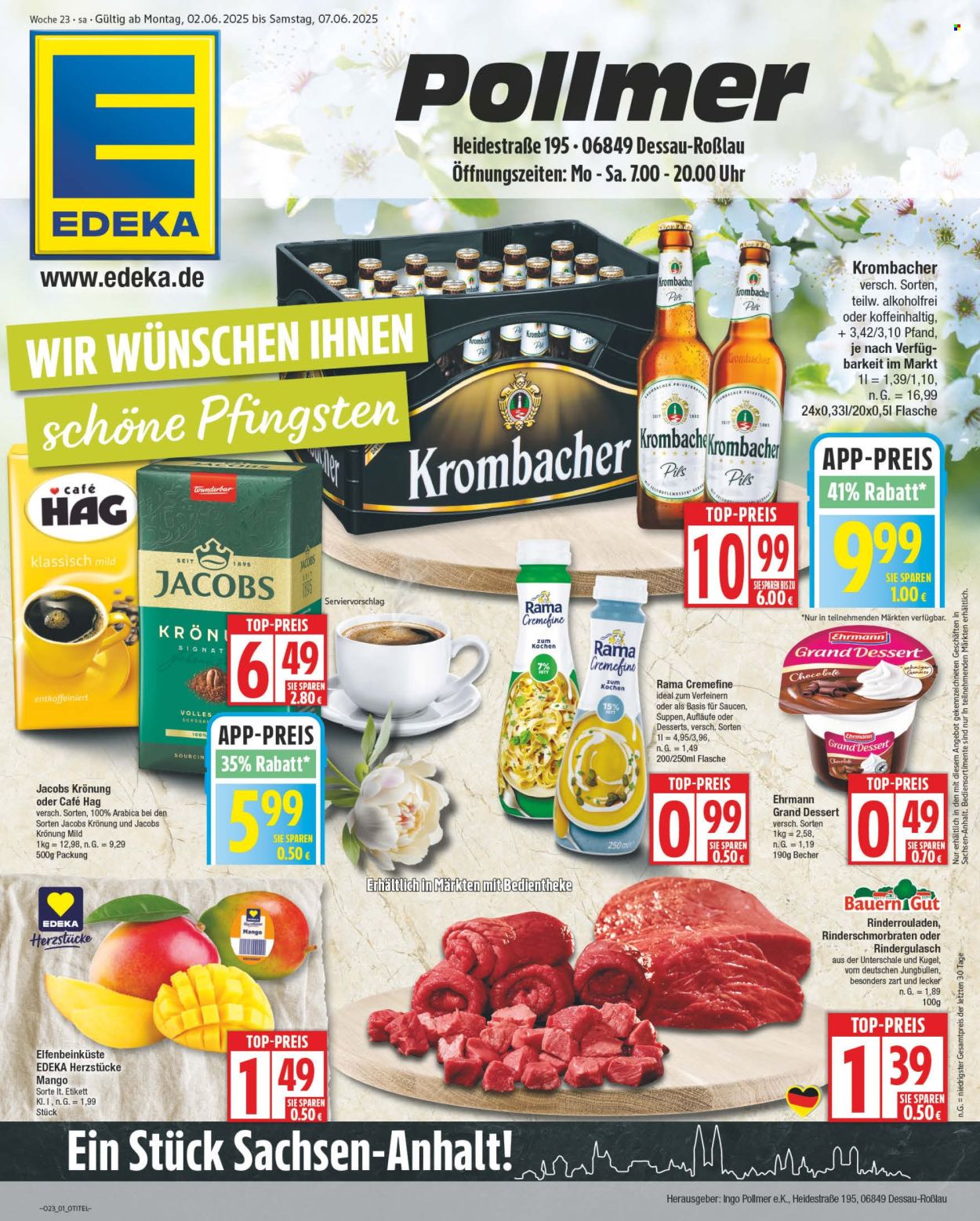 Leták Edeka - 2.6.2025 - 7.6.2025. Strana 1