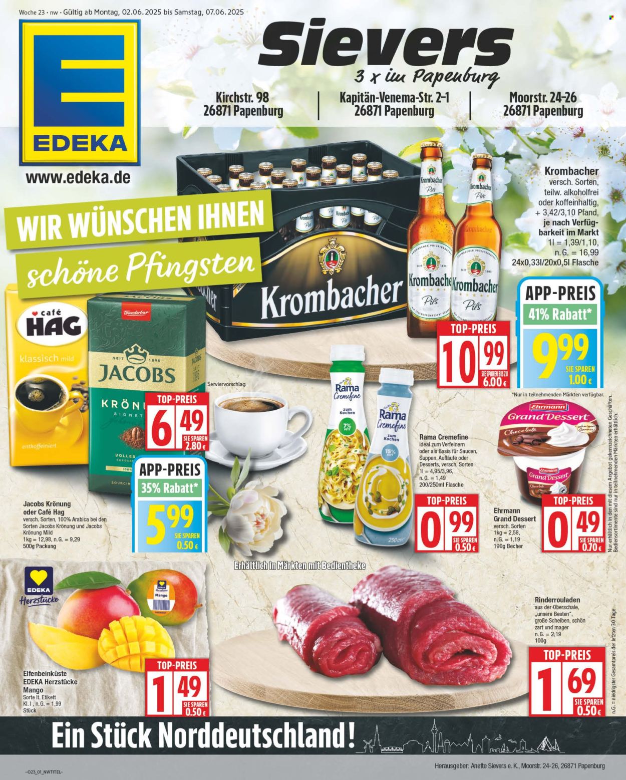Leták Edeka - 2.6.2025 - 7.6.2025. Strana 1