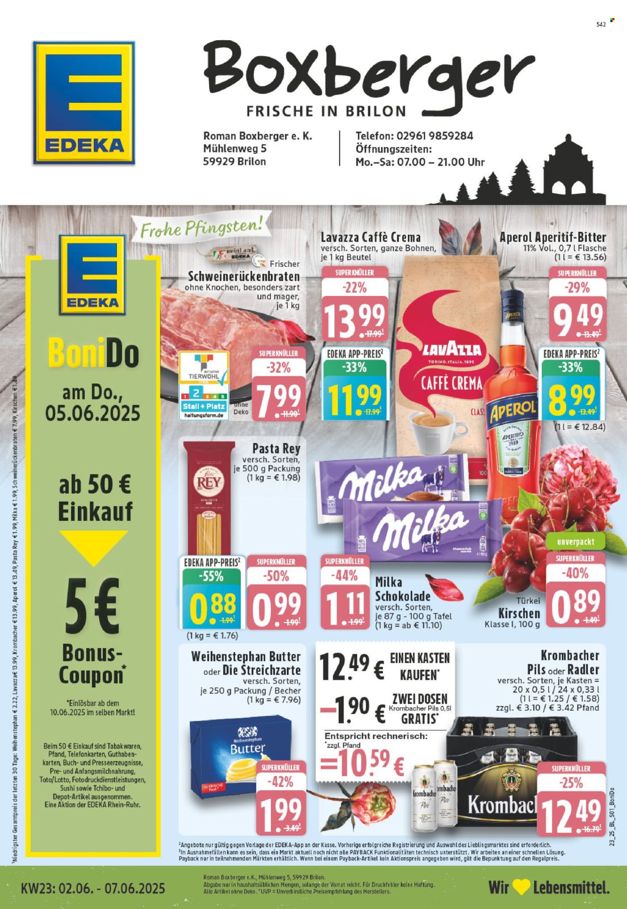 Leták Edeka - 2.6.2025 - 7.6.2025. Strana 1