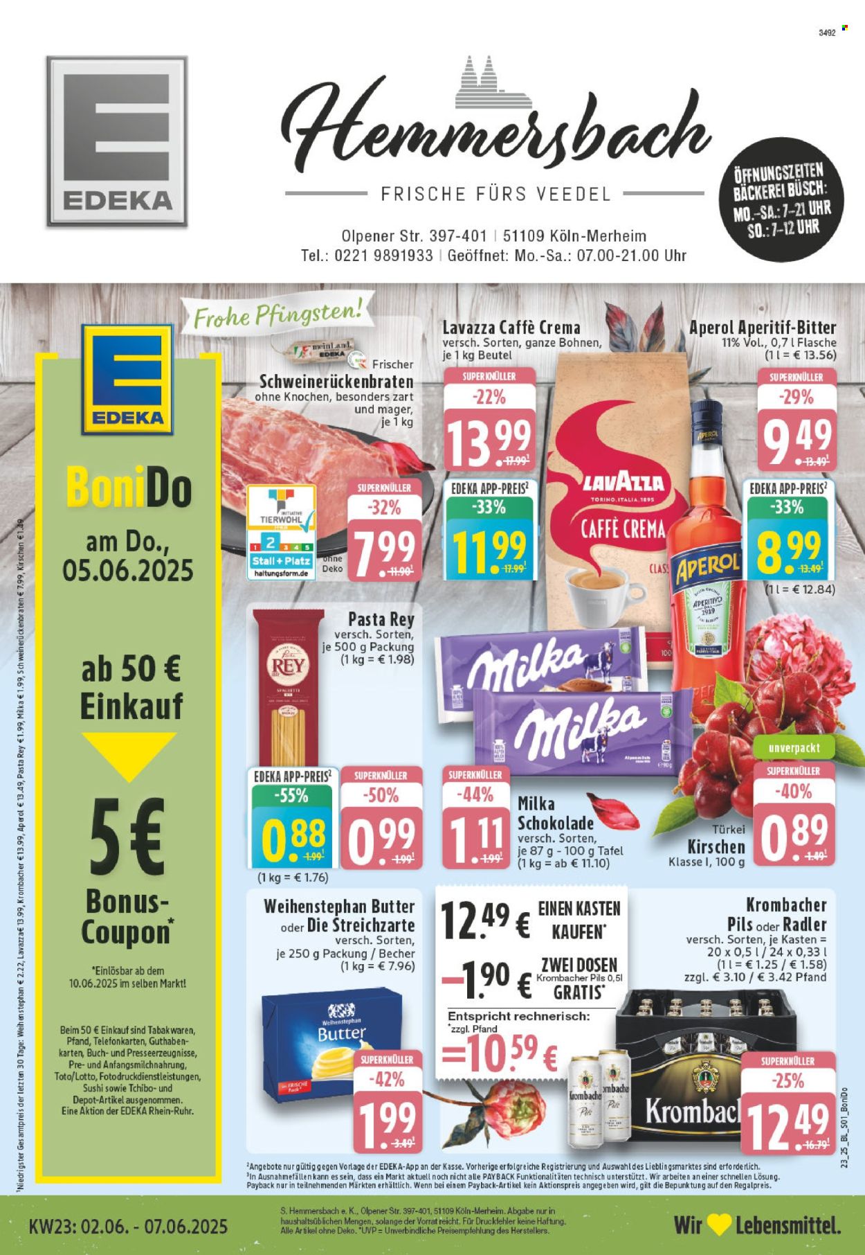 Leták Edeka - 2.6.2025 - 7.6.2025. Strana 1