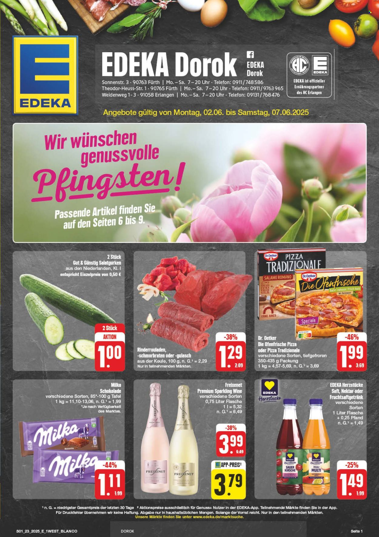 Leták Edeka - 2.6.2025 - 7.6.2025. Strana 1