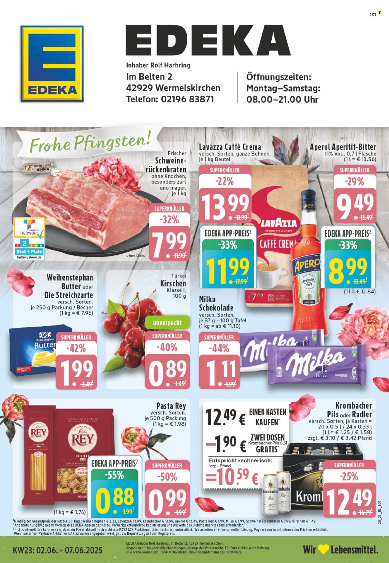 Leták Edeka - 2.6.2025 - 7.6.2025. Strana 1