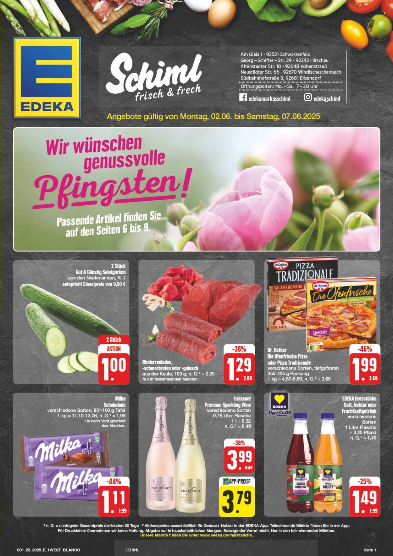 Leták Edeka - 2.6.2025 - 7.6.2025. Strana 1