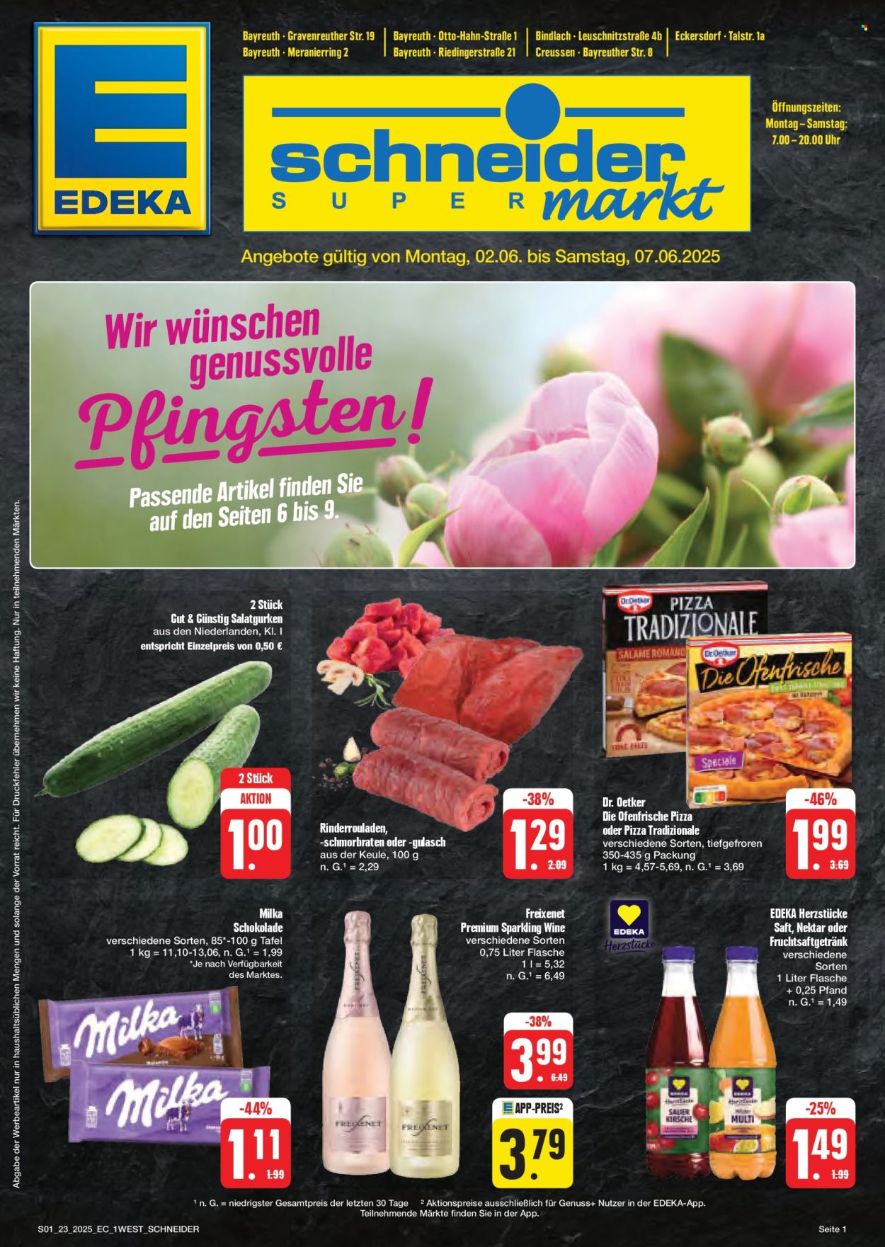 Leták Edeka - 2.6.2025 - 7.6.2025. Strana 1
