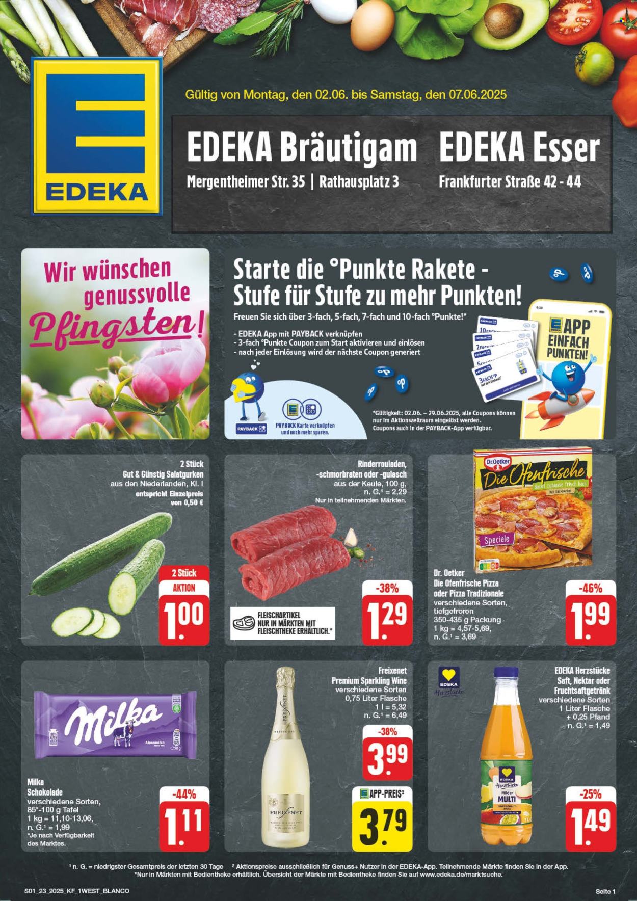 Leták Edeka - 2.6.2025 - 7.6.2025. Strana 1