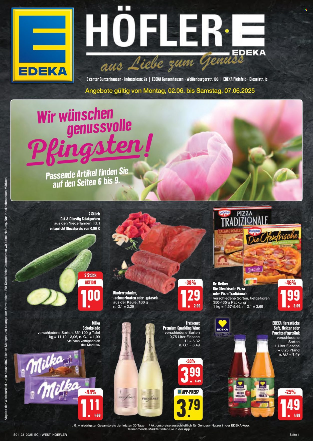 Leták Edeka - 2.6.2025 - 7.6.2025. Strana 1