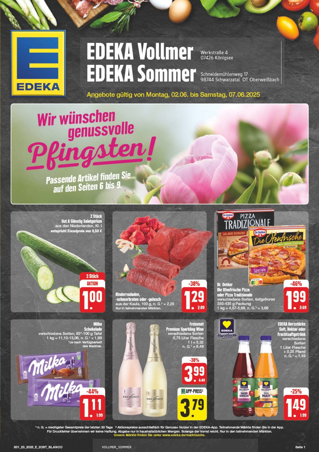 Leták Edeka - 2.6.2025 - 7.6.2025. Strana 1