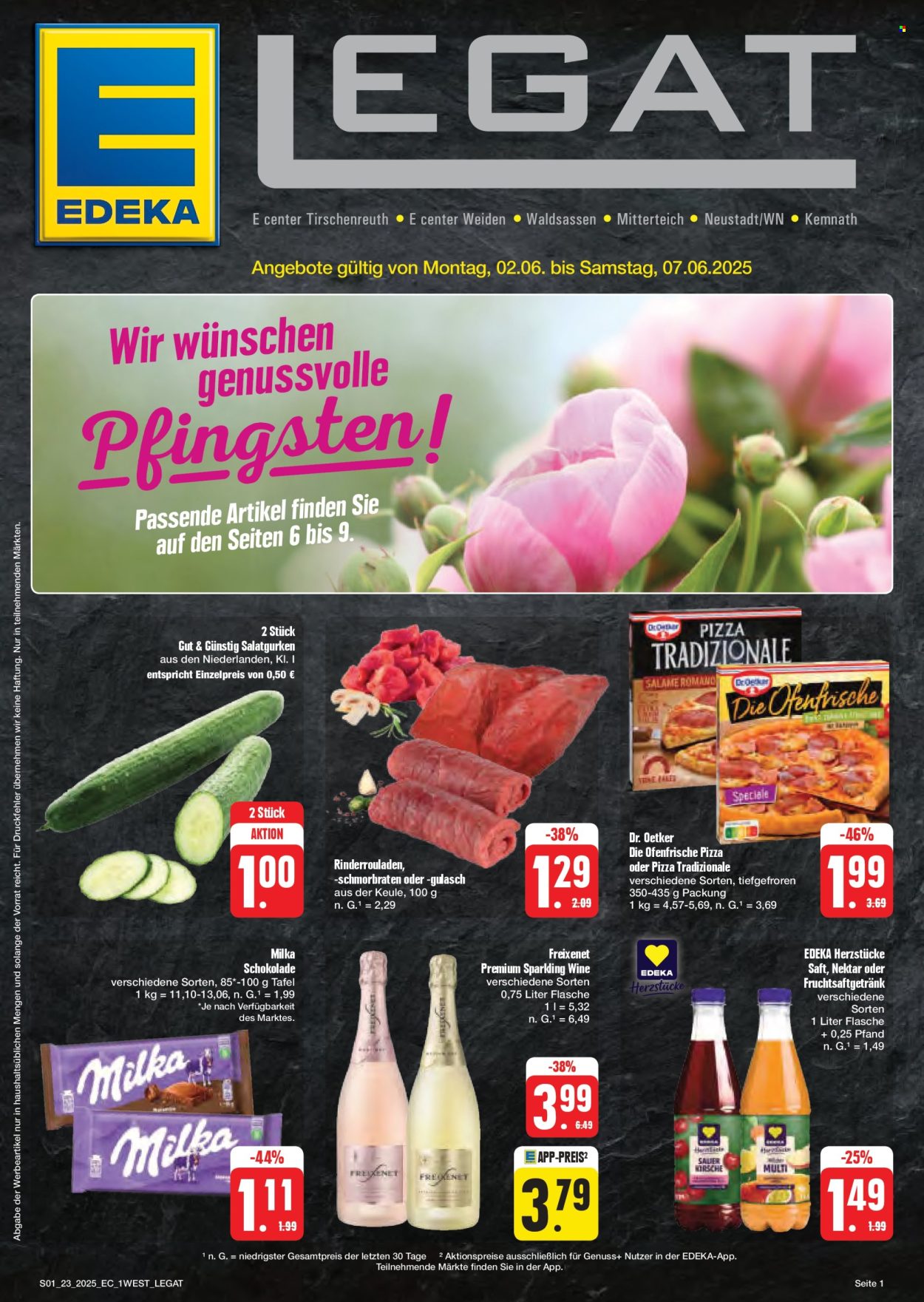Leták Edeka - 2.6.2025 - 7.6.2025. Strana 1