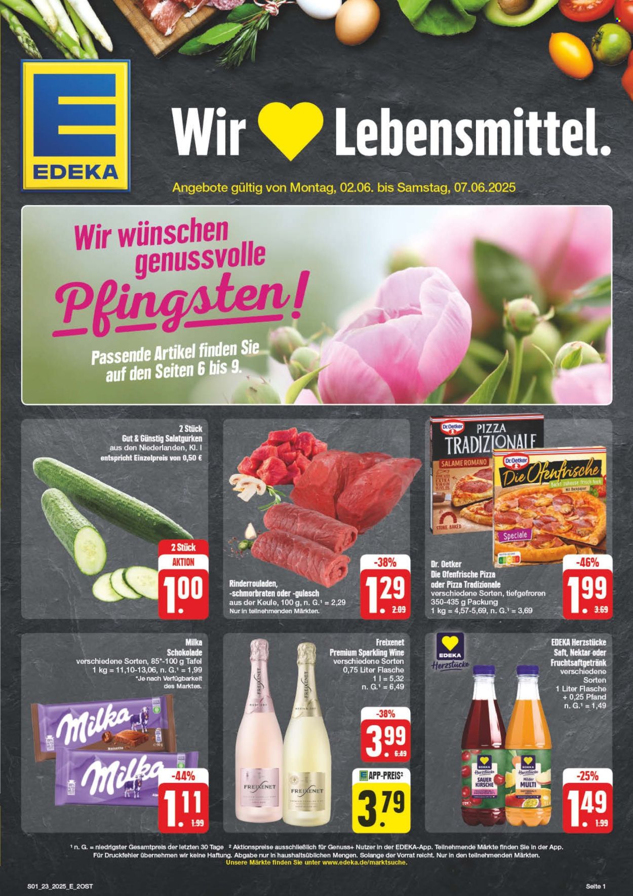 Leták Edeka - 2.6.2025 - 7.6.2025. Strana 1