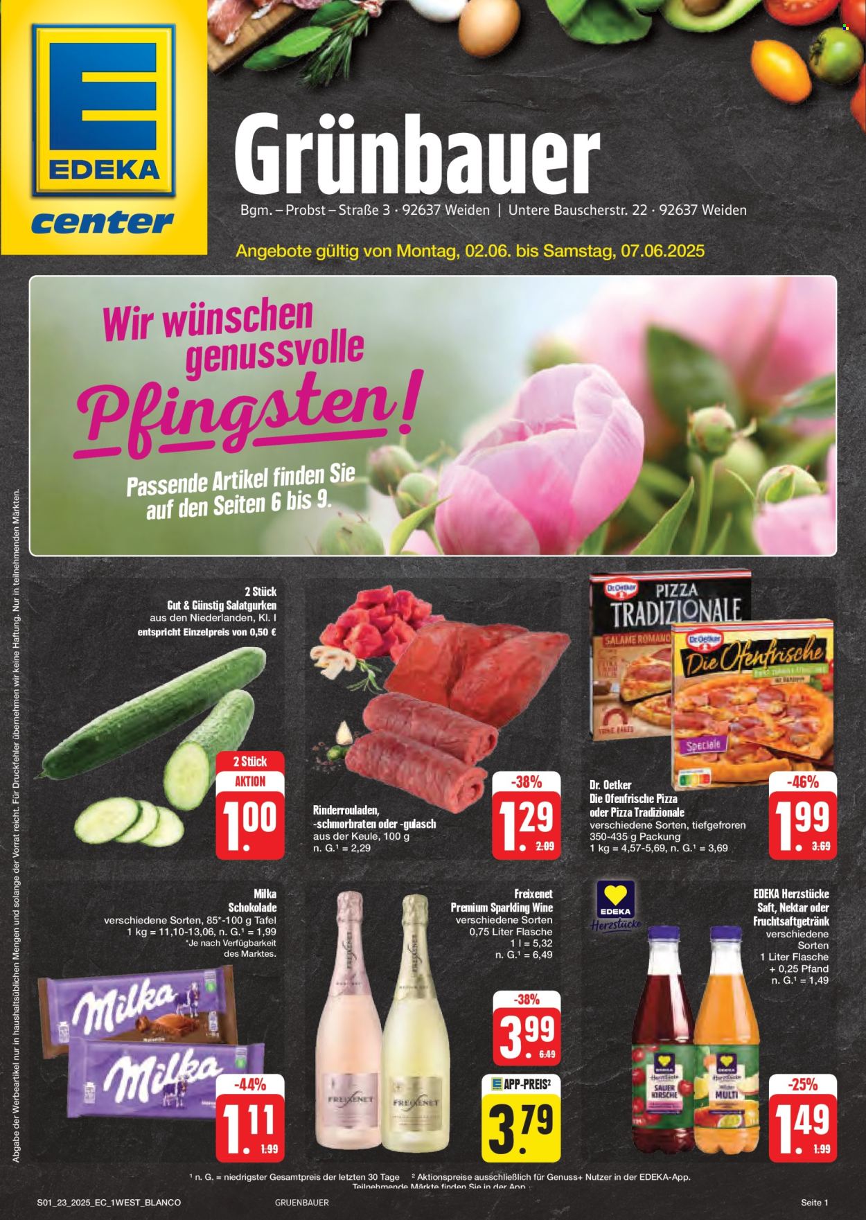 Leták Edeka - 2.6.2025 - 7.6.2025. Strana 1