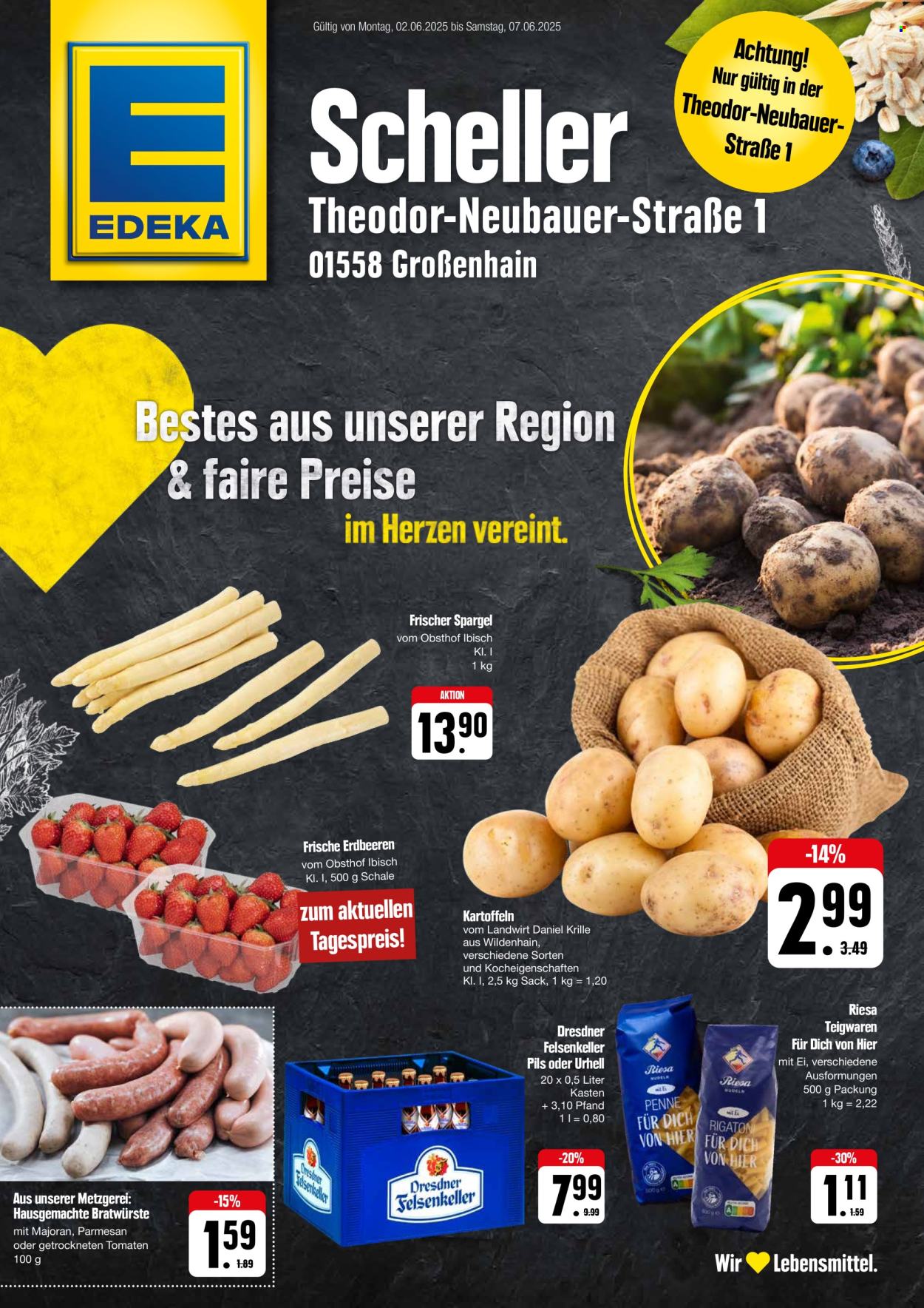 Leták Edeka - 2.6.2025 - 7.6.2025. Strana 1