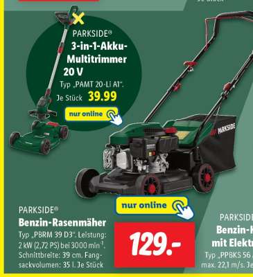 PARKSIDE® Benzin-Rasenmäher