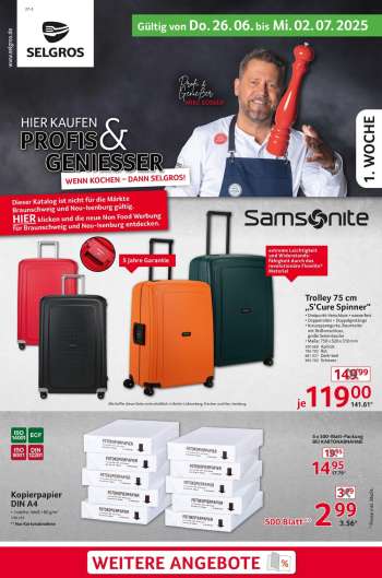 Prospekte Selgros - 26.06.2025 - 2.07.2025.
