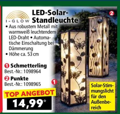 LED-Solar- Standleuchte