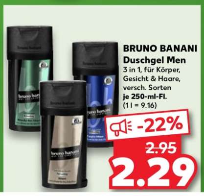 BRUNO BANANI Duschgel Men