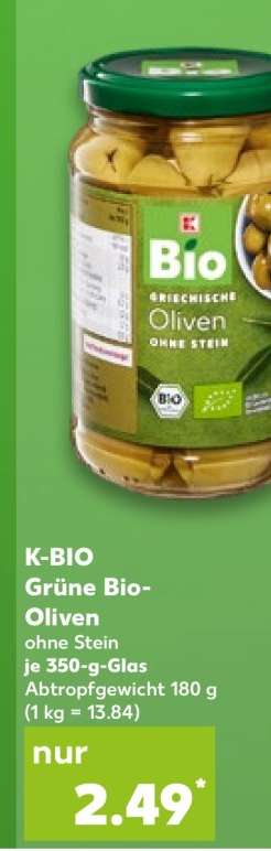 K-BIO Grüne Bio-Oliven
