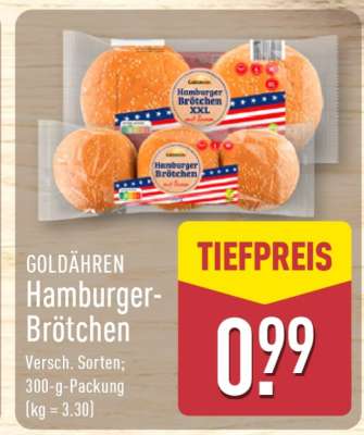 GOLDÄHREN Hamburger-Brötchen