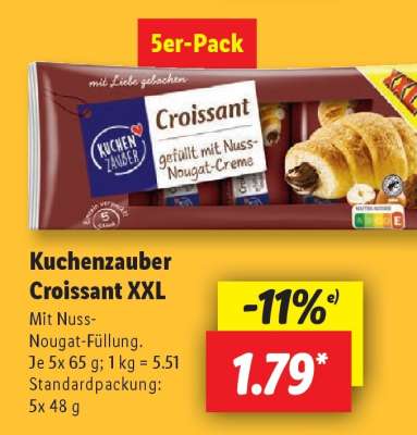 Kuchenzauber Croissant XXL