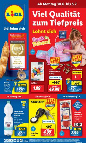 Prospekte Lidl - 30.06.2025 - 5.07.2025.