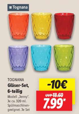 TOGNANA Gläser-Set, 6-teilig