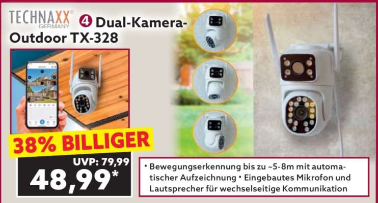 Dual-Kamera-Outdoor TX-328
