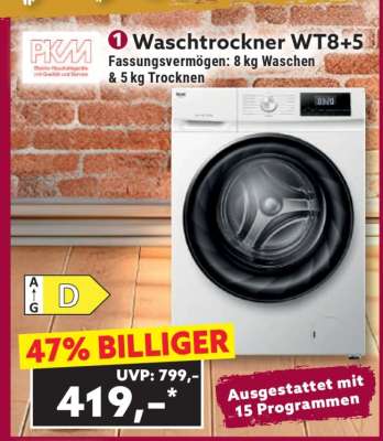 Waschtrockner WT8+5