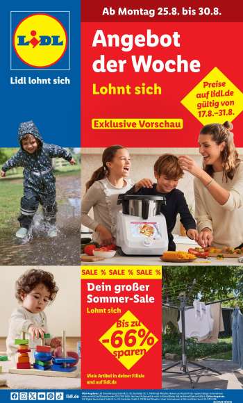 Prospekte Lidl - 25.08.2025 - 30.08.2025.