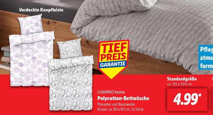 LIVARNO home Polycotton-Bettwäsche