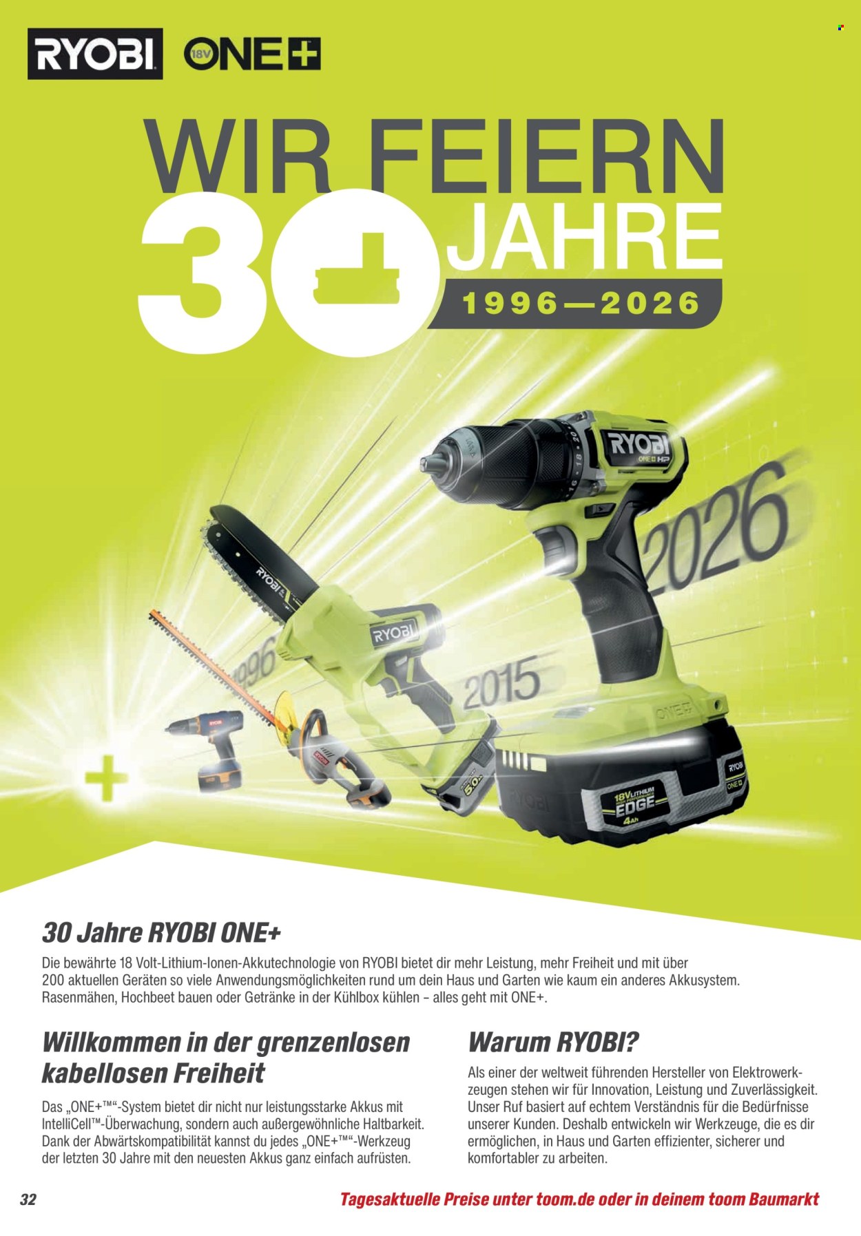 Leták toom Baumarkt - 21.2.2026 - 30.6.2026. Strana 32