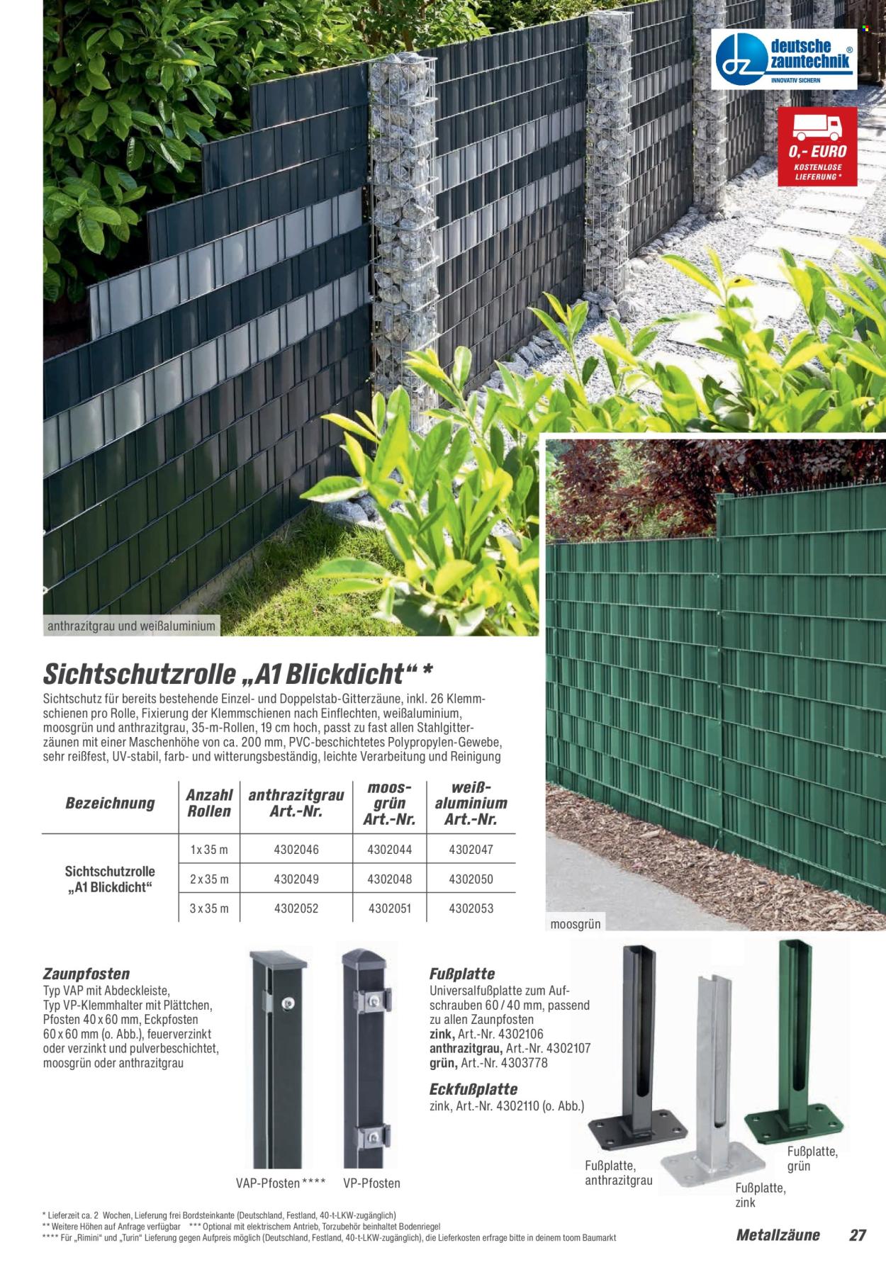 toom Baumarkt Prospekte  - 21.02.2026 - 30.06.2026. Seite 27