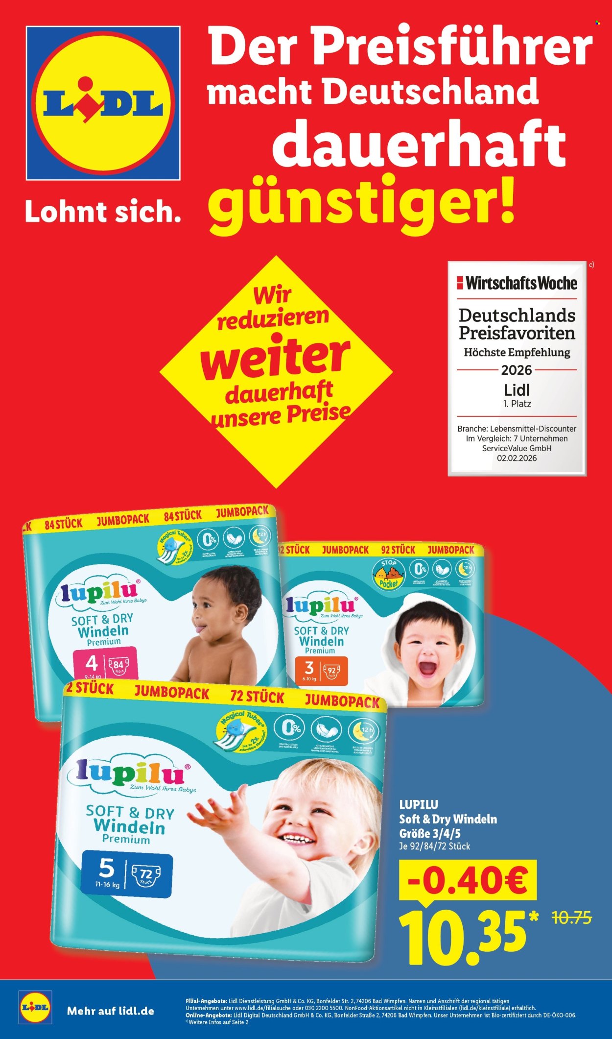 Leták Lidl. Strana 1