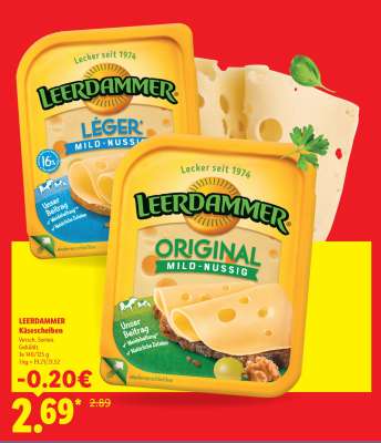 Leerdammer Käsescheiben