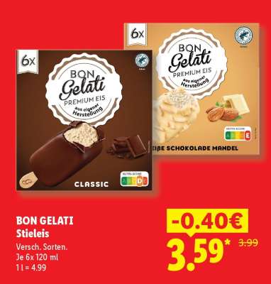 Bon Gelati Stieleis