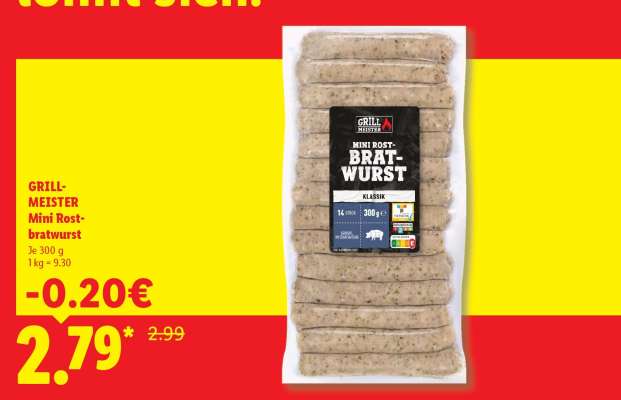 GRILL- MEISTER Mini Rostbratwurst