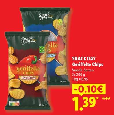 Snack Day Geriffelte Chips