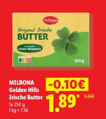 Milbona Golden Hills Irische Butter