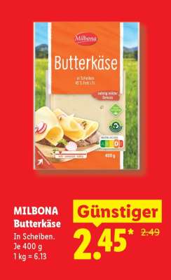 Milbona Butterkäse