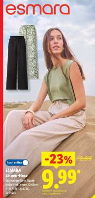 ESMARA Leinen-Hose
