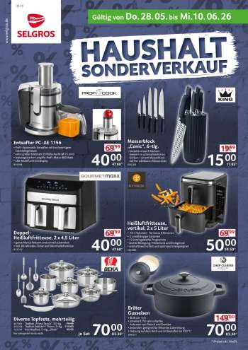 Prospekte Selgros - 28.05.2026 - 10.06.2026.