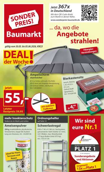 Prospekte Sonderpreis-Baumarkt - 30.05.2026 - 5.06.2026.