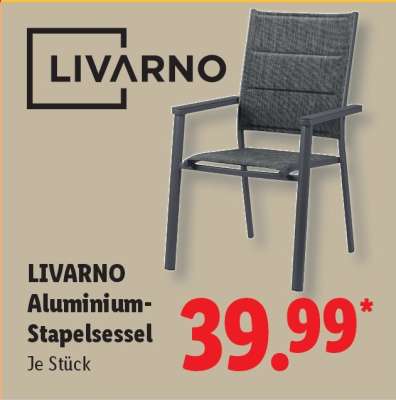 Livarno Aluminium-Stapelsessel