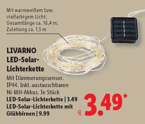 LED-Solar- Lichterkette