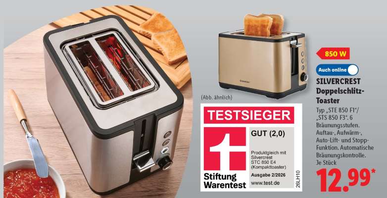 SILVERCREST Doppelschlitz-Toaster