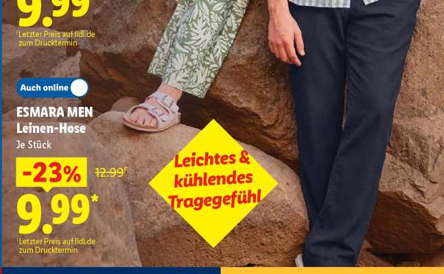 ESMARA MEN Leinen-Hose
