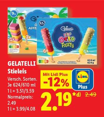 Gelatelli Stieleis