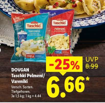 Dovgan Taschki Pelmeni/Vareniki